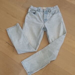 Everlane Jeans Women's sz 26 90's Cheeky Jean Mid Rise Light Wash Ankle Denim